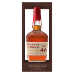 Maker's Mark 46 Gift Set W/ Wood Box & 2 Leather Coasters