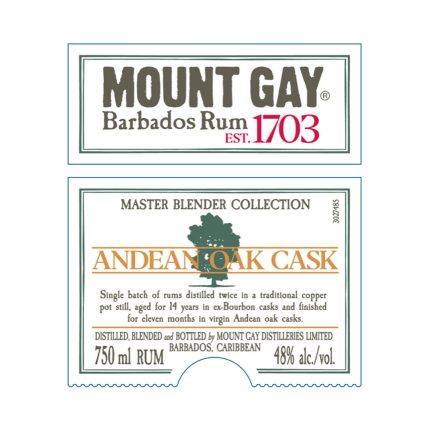 Mount Gay 1703 Andean Oak Cask Rum 750ml