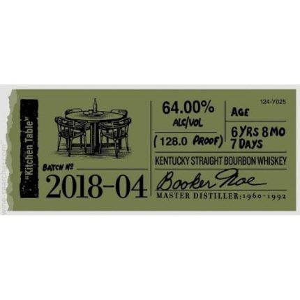 Booker's Bourbon 2018-04 "Kitchen Table"