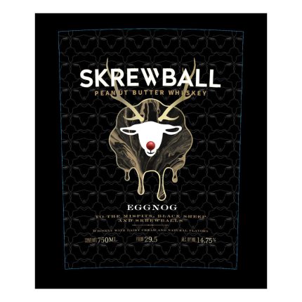 Skrewball Peanut Butter Whiskey Eggnog 750ml