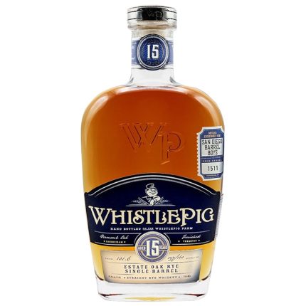 WhistlePig Estate Oak Rye 15 Year "SDBB" Barrel Pick #1511 750ml